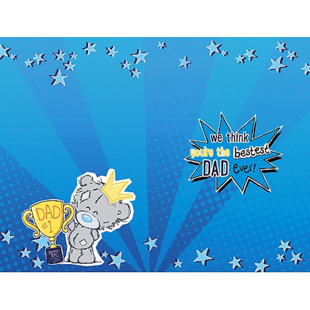Dad From Both Of Us My Dinky Bear Me to You Fathers Day Card Extra Image 1